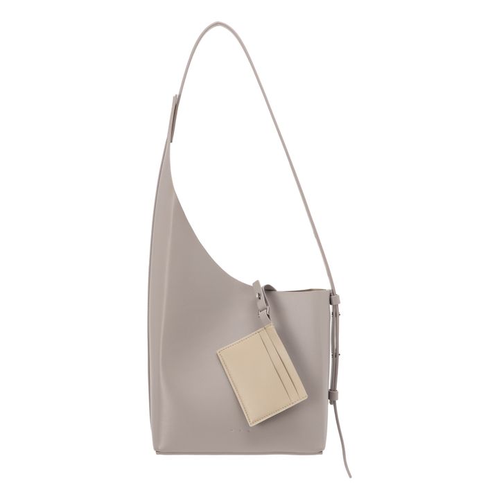 Aesther Ekme Demi Lune Leather Bucket Bag in White