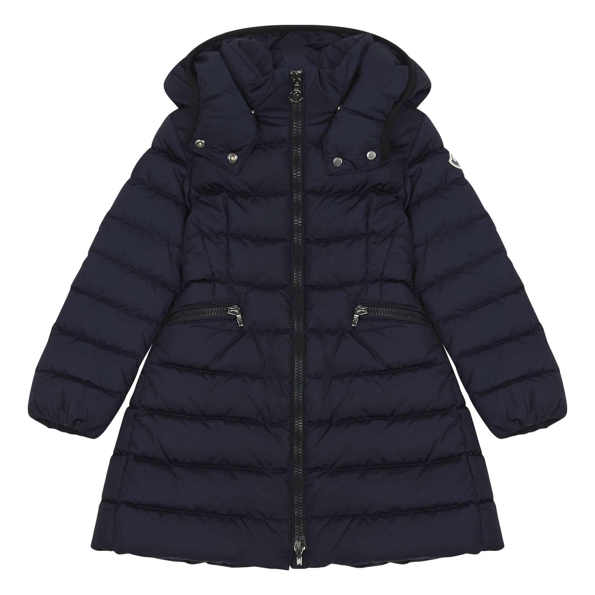 Moncler - Doudoune Longue Charpal - Fille - Bleu marine