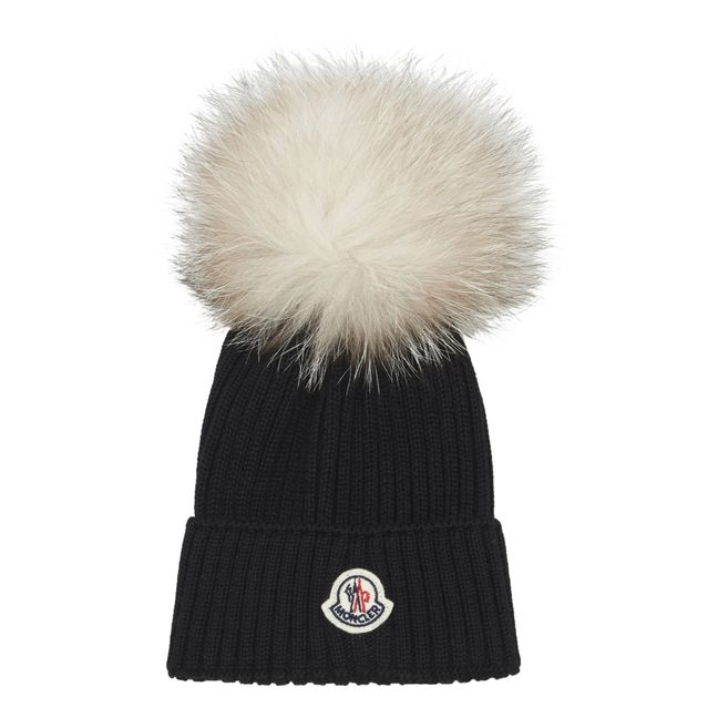 Gorro Con Pompón FC Bayern München - Color Rojo Y Azul Marino, 100% Poliacrílico