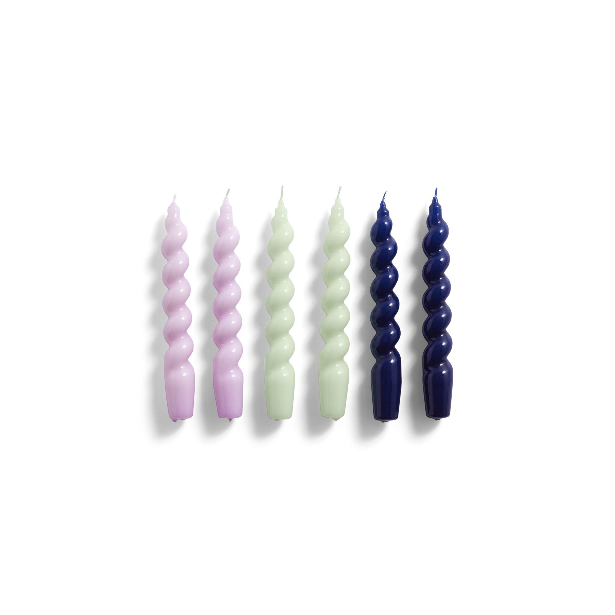 Hay - Bougies Spiral - Set de 6 - Multicolore