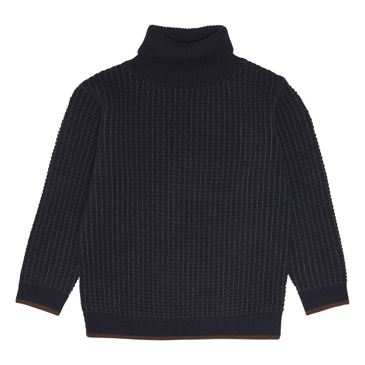 Fine Wool Turtleneck Jumper Navy blue FUB Fashion Baby, Children