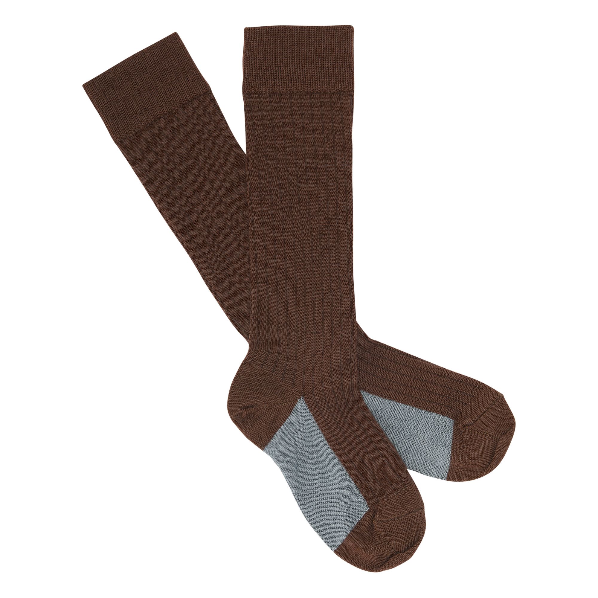 FUB - Chaussettes Laine Extra Fine - Fille - Marron