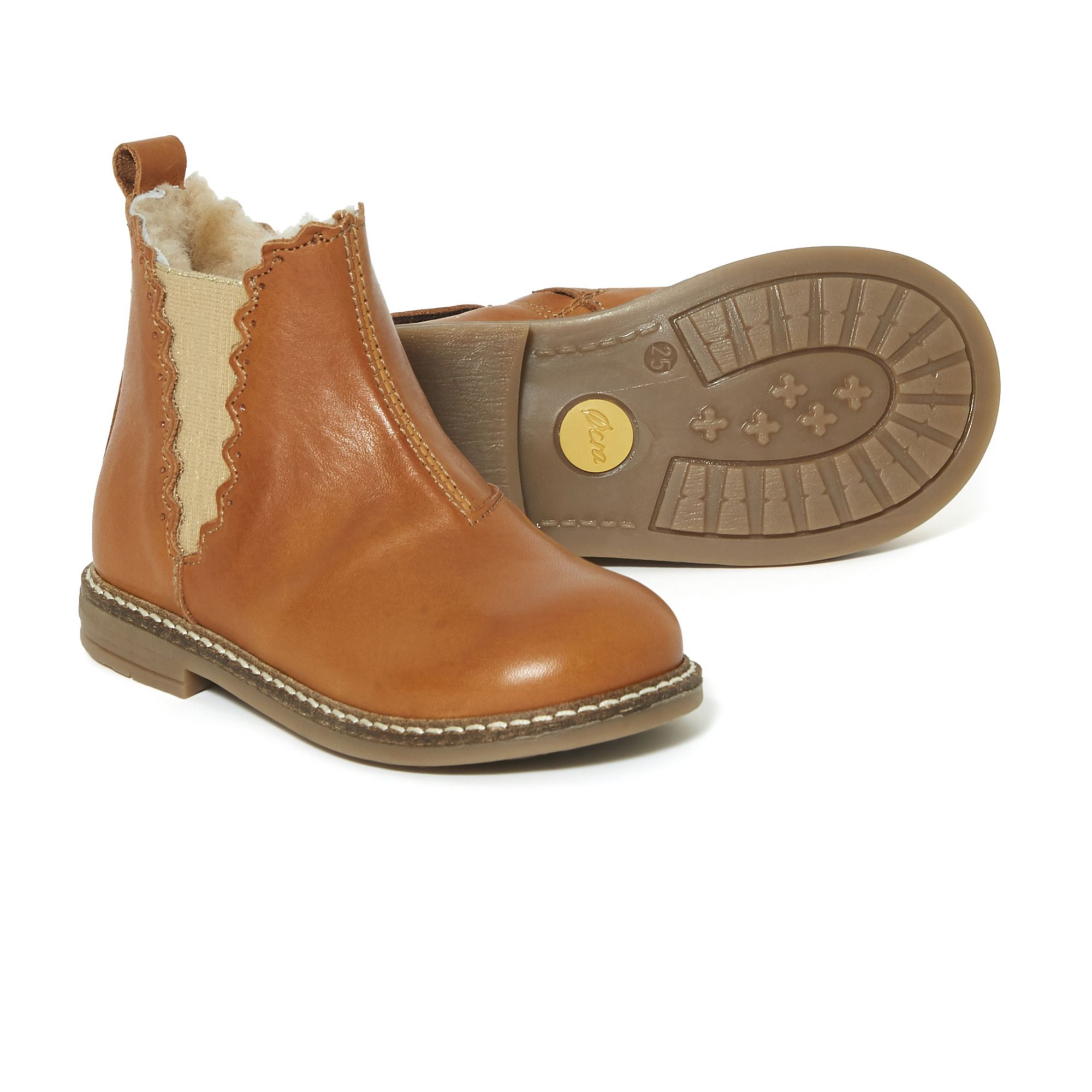 Stivaletti con pelo Camel Ocra Scarpe Bambino - Smallable