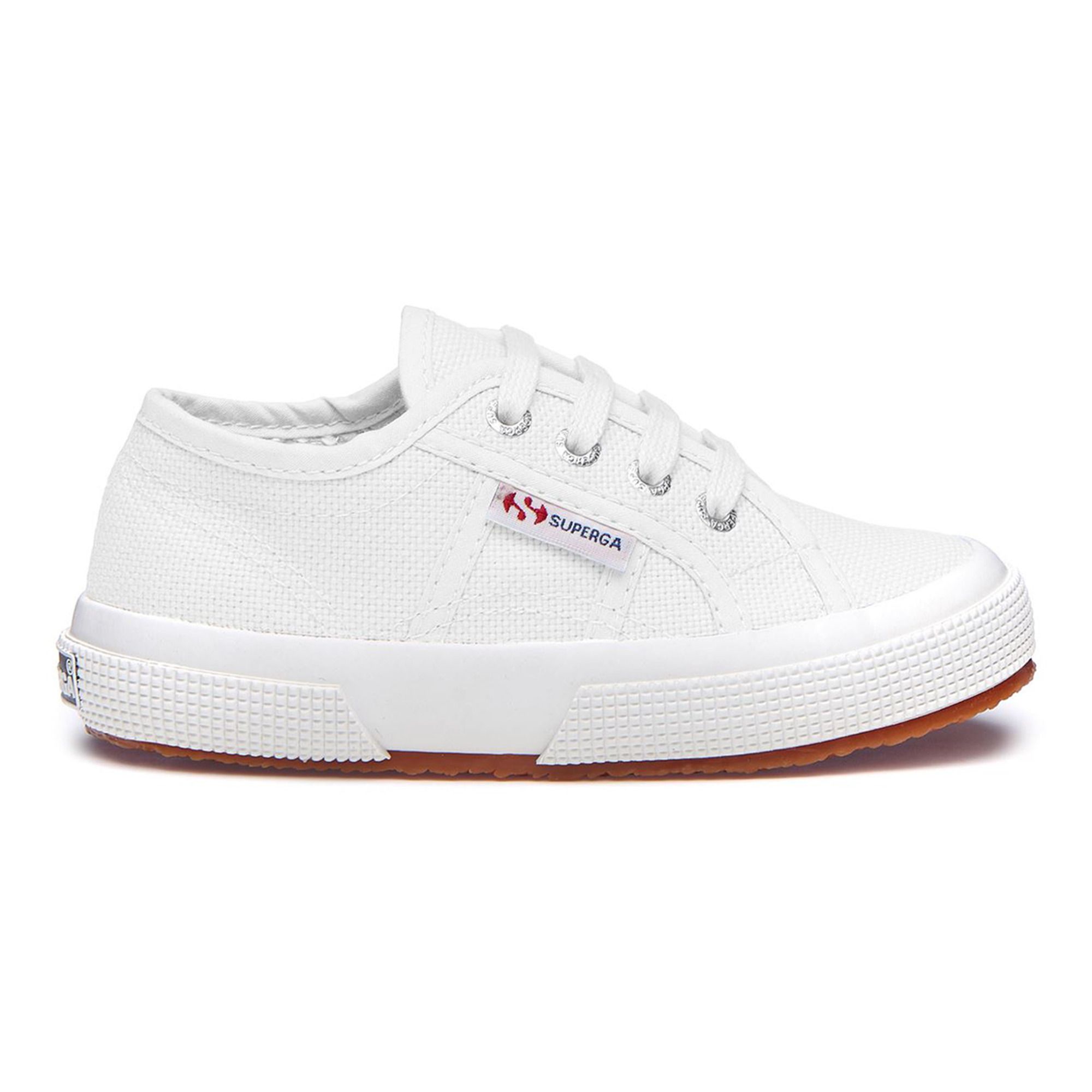 Superga - Baskets Lacets Coton Basse - Fille - Blanc