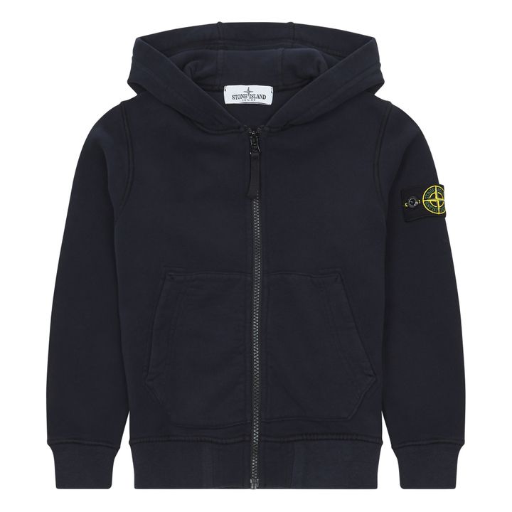 Stone island navy zip hoodie sale