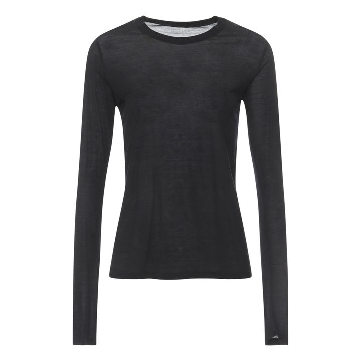 Bamboo Long-sleeved T-shirt | Black