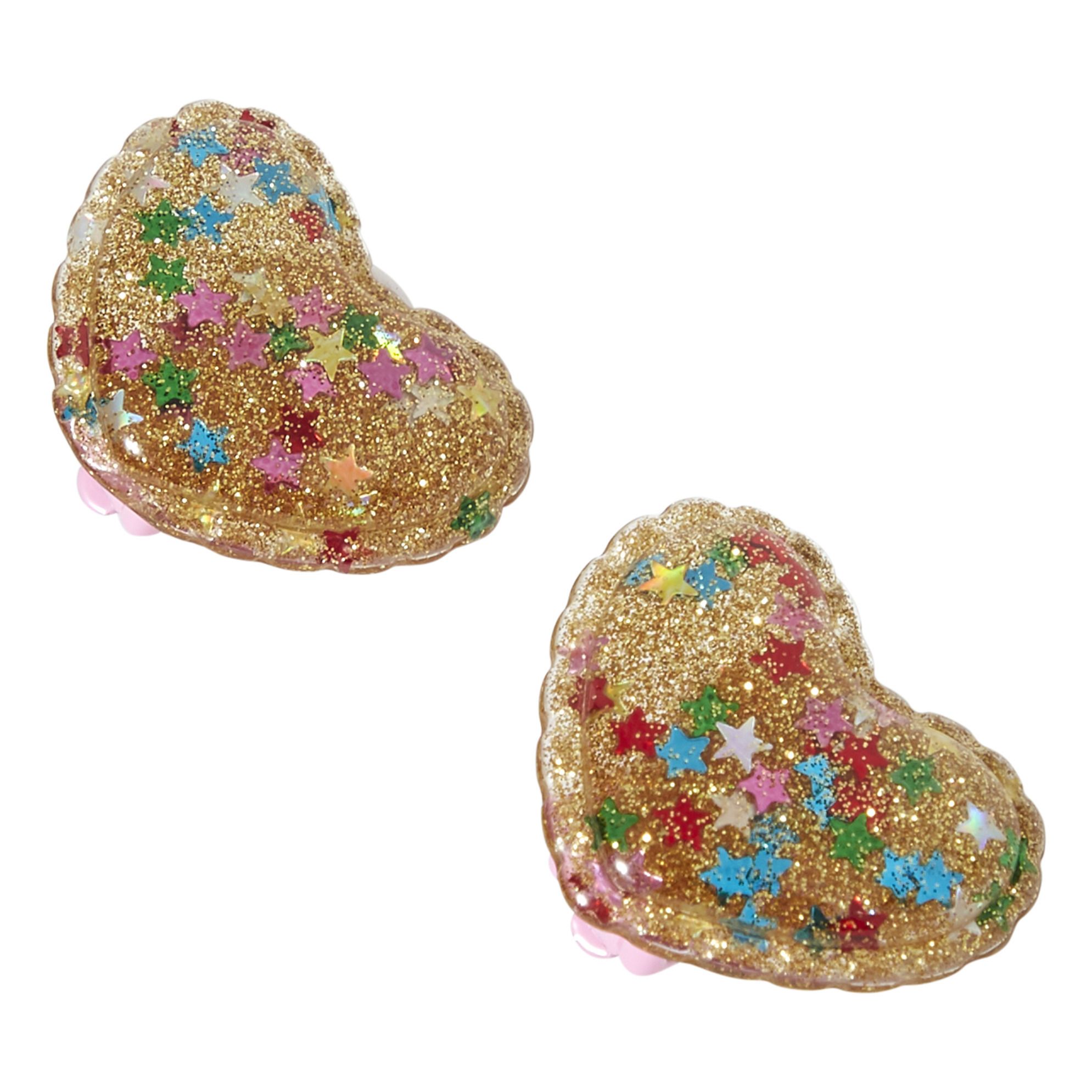 Milk x Soda - Boucles d'Oreilles Heart - Fille - Doré