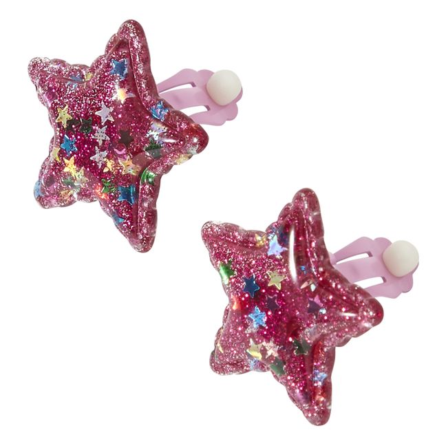 Star Earrings Pink