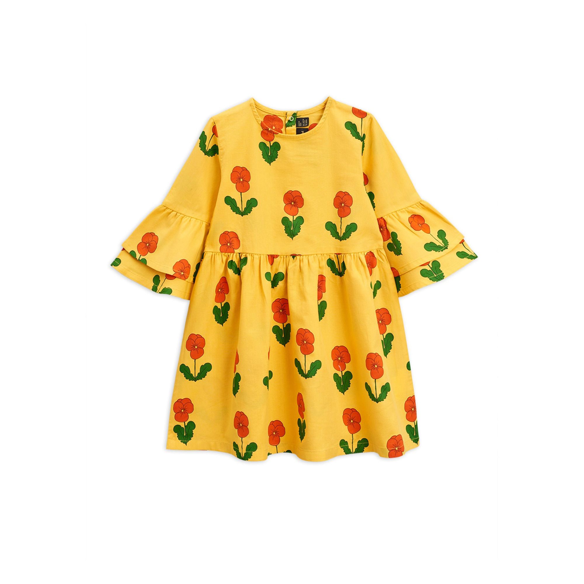 Mini Rodini - Robe Violas Coton Bio - Fille - Jaune