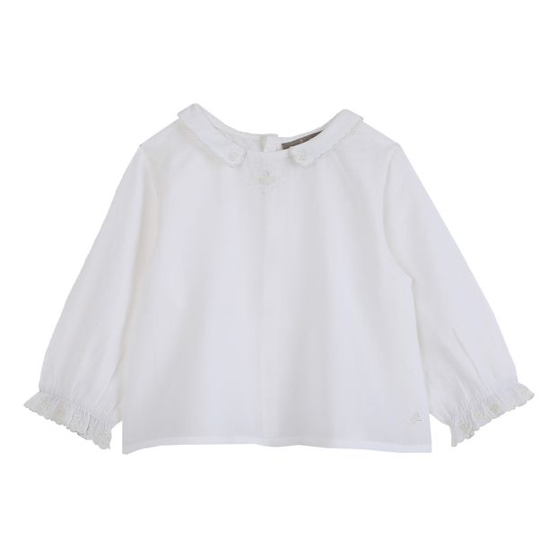 Blouse Voile De Coton Ecru Emile Et Ida Mode Bebe