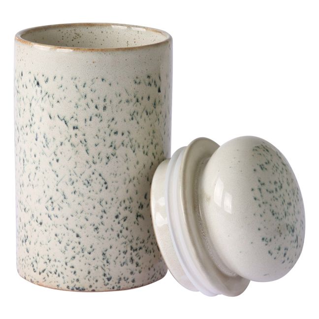 Tarro de cerámica 70's Blanco