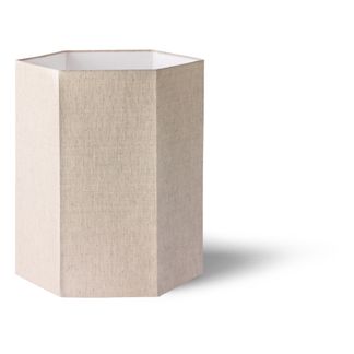 HKliving Abat-jour hexagonal en lin-listing