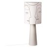 Abat-jour cylindre Visage en lin-medium