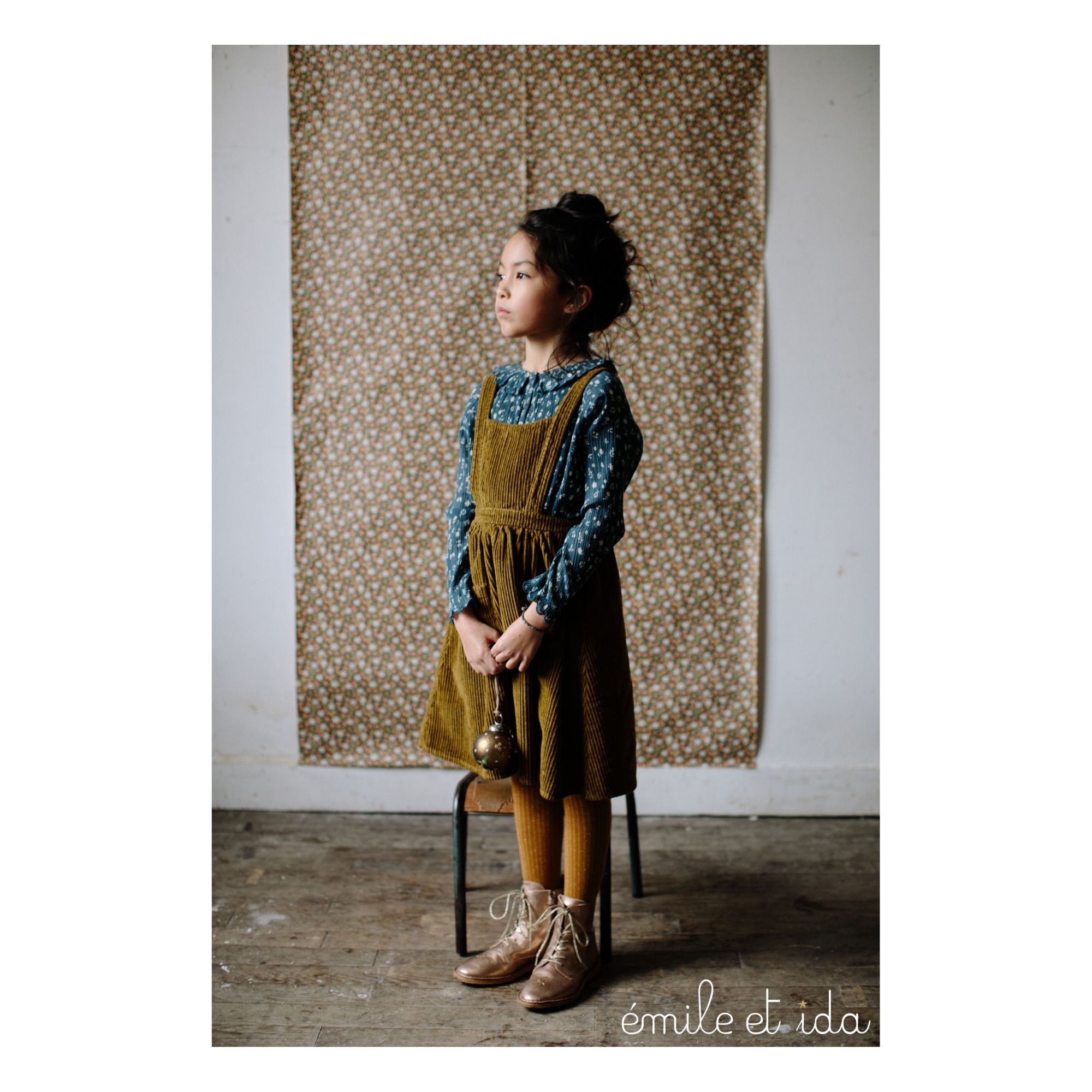 Robe Tablier Velours Camel Emile Et Ida Mode Enfant Smallable
