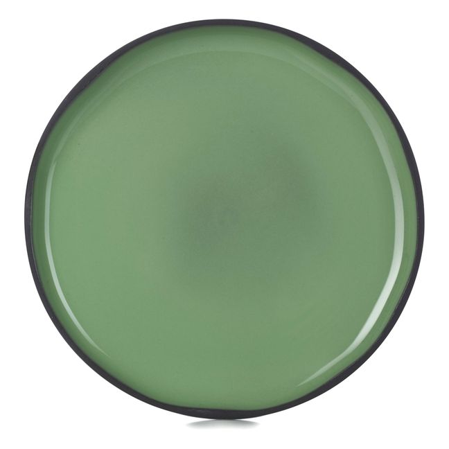 Caractère Porcelain Plates 15 cm - Set of 4 Mint Green
