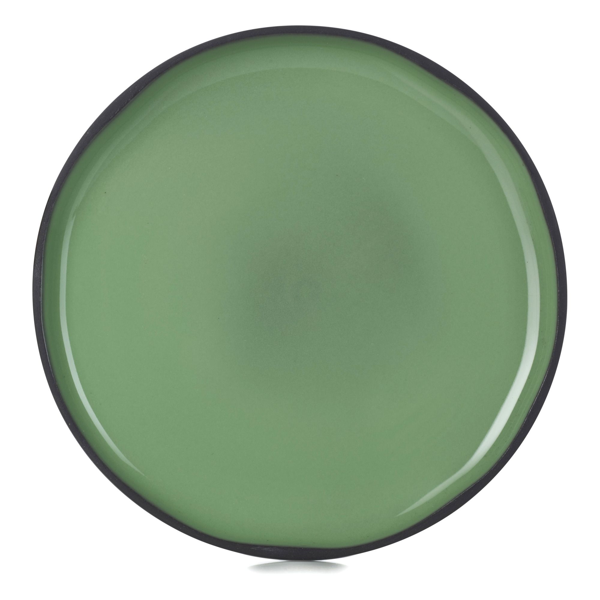 Revol - Assiette Caractère en porcelaine 21 cm - Set de 4 - Vert Menthe