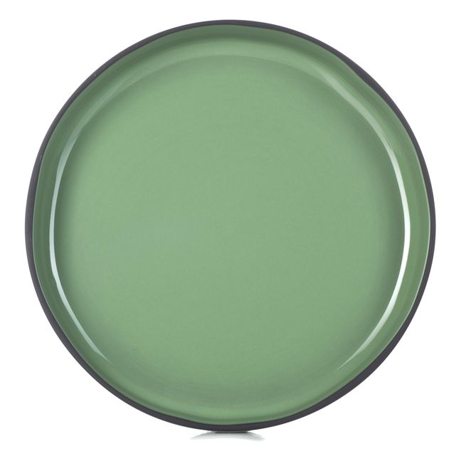 Assiette Caractère en porcelaine 23 cm - Set de 4 Vert Menthe