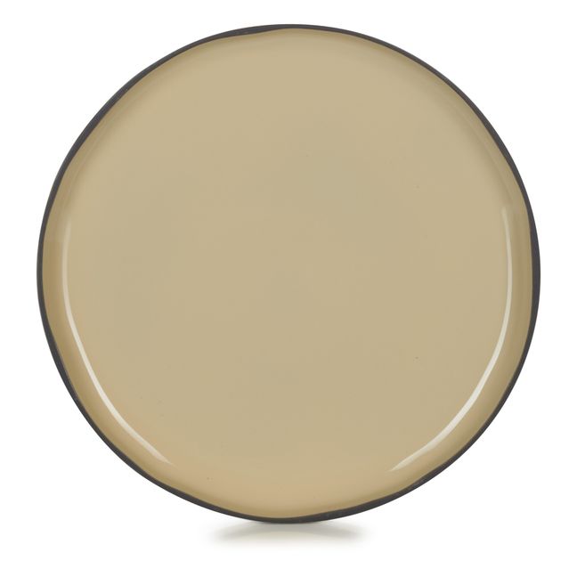 Caractère Porcelain Plates 26 cm - Set of 4 Nutmeg