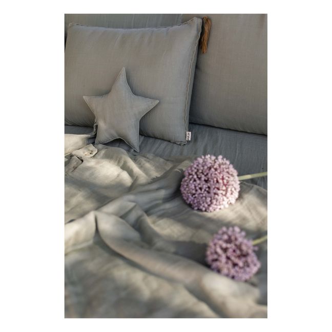 Organic Cotton Star Cushion | Sage Green S049