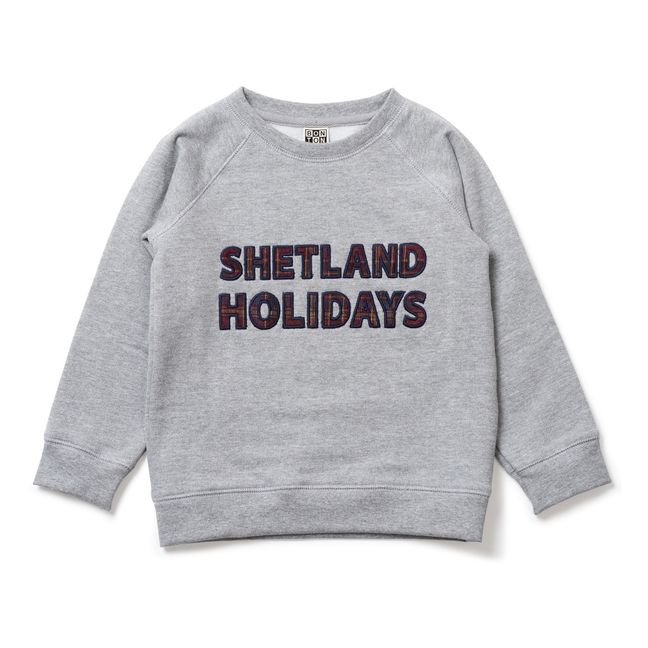 Sweatshirt Shetland Grau Meliert