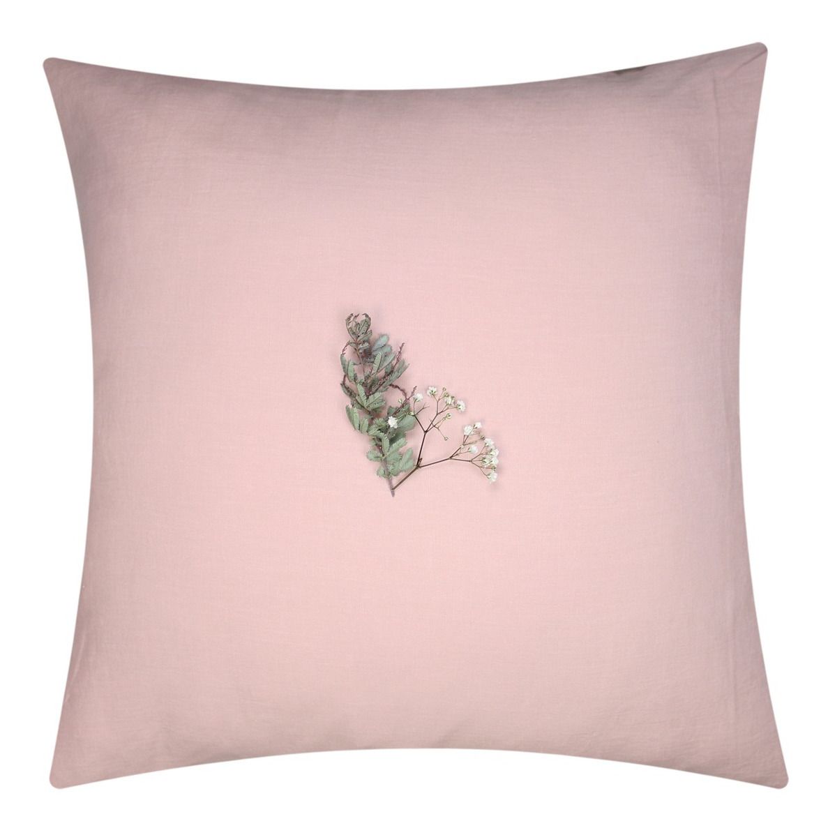 La Petite Collection - Taie d'oreiller en gaze de coton bio - Rose poudré