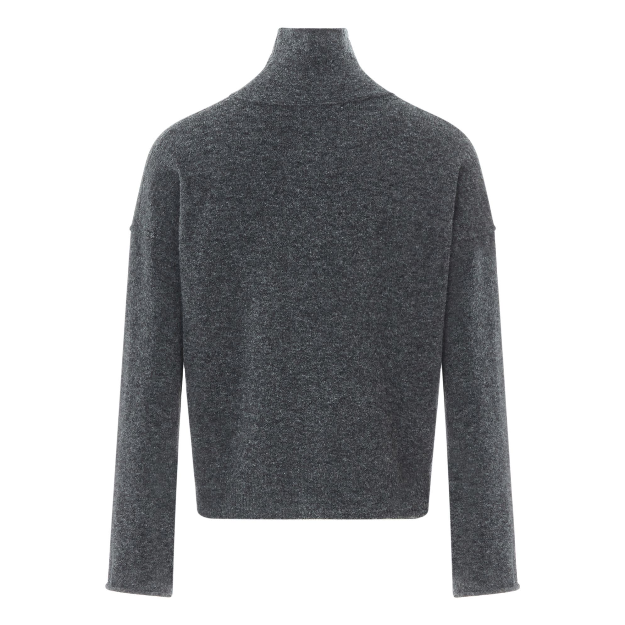 charcoal grey turtleneck