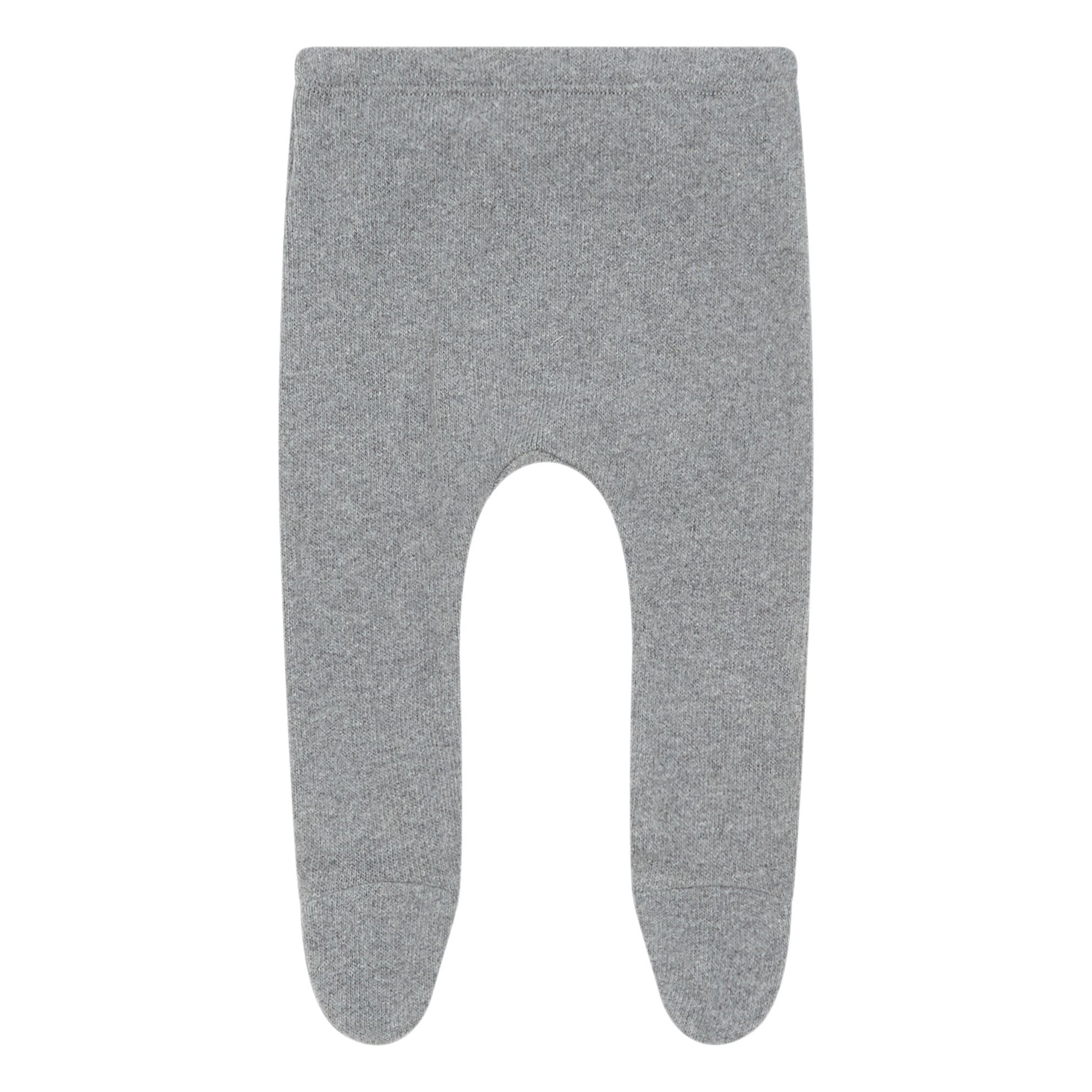 Zhoe & Tobiah - Sarouel à Pieds Maille - Fille - Gris chiné