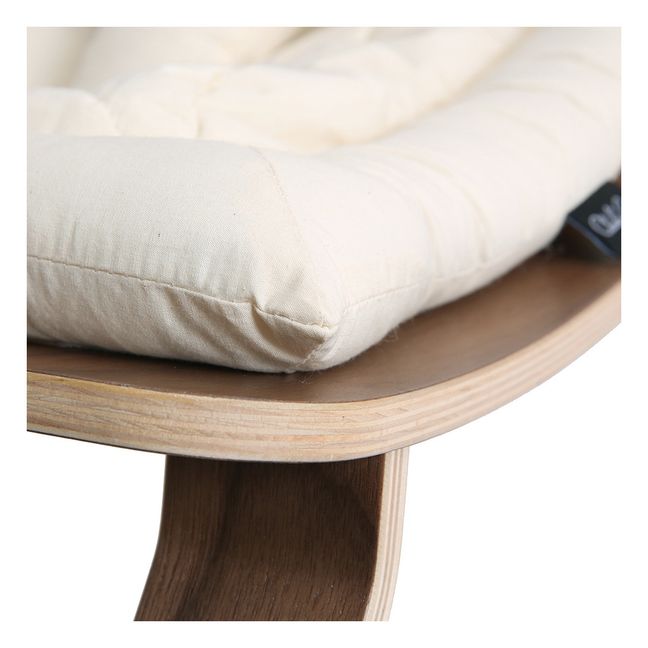 Asiento de algodón orgánico para hamaca Levo | Blanco