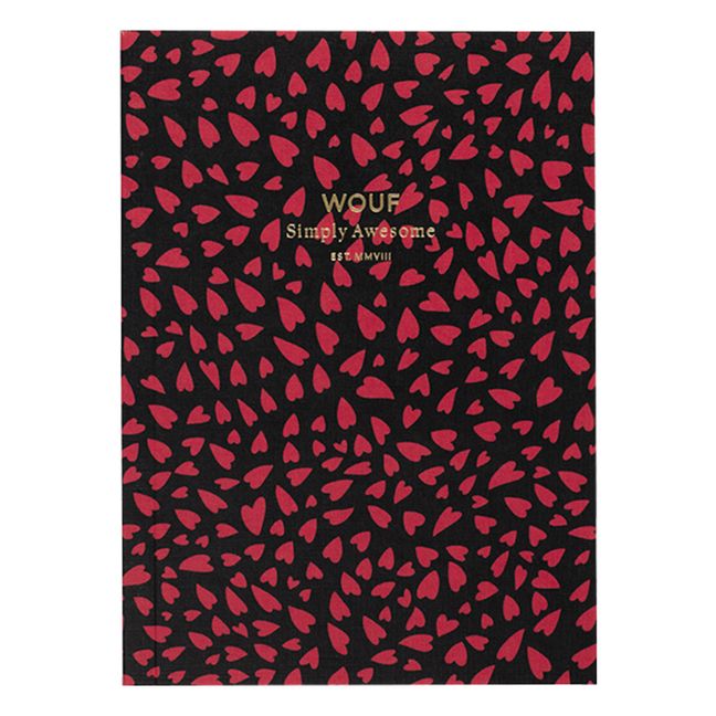 Heart Notebook - A6 Red