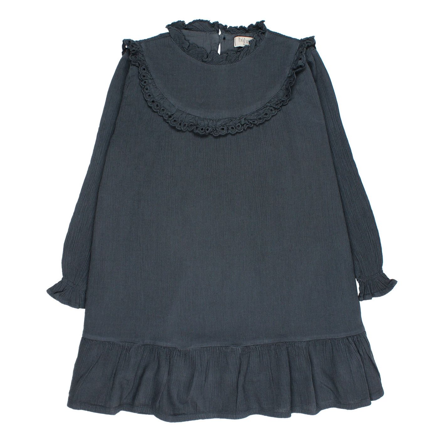 Buho - Robe Coton Bio Marguerite - Fille - Bleu nuit