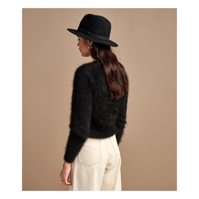 Jersey Datti de lana de angora - Colección mujer  | Negro
