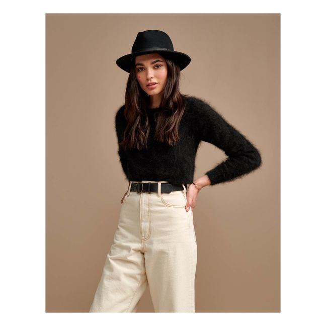 Jersey Datti de lana de angora - Colección mujer  | Negro