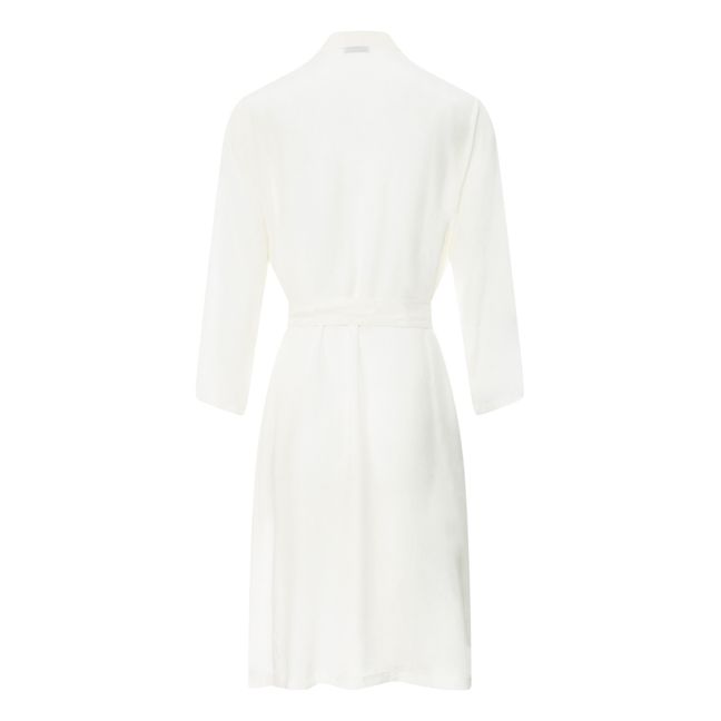 Cotton and Silk Kimono | Ecru