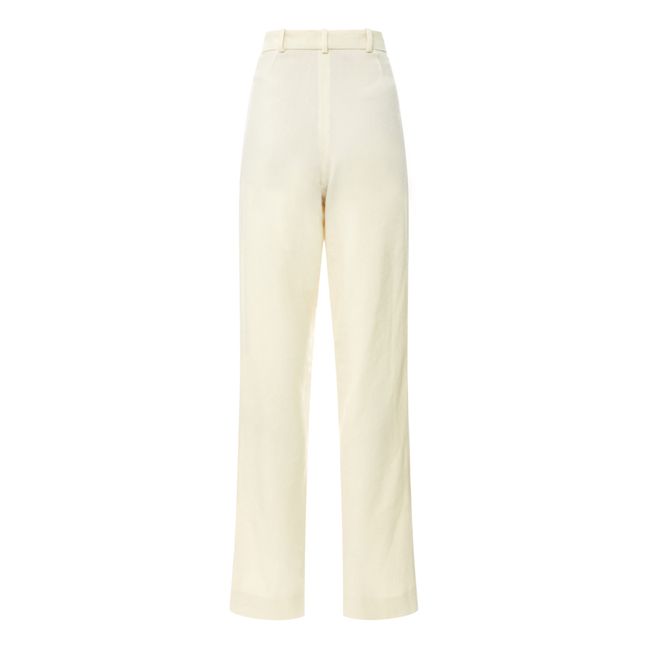 Hose Jermyn aus Wolle | Seidenfarben