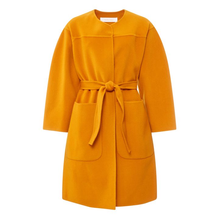 Belted Wool and Cashmere Coat | Saffron