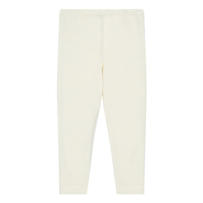 Leggings Uni Wolle und Baumwolle | Seidenfarben