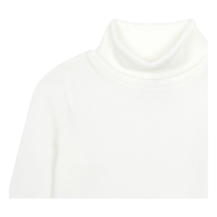 Fine Polo-neck Jumper | White- Product image n°1