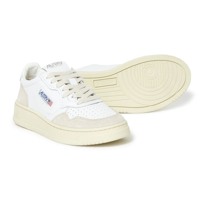 autry low sneakers in white leather and suede