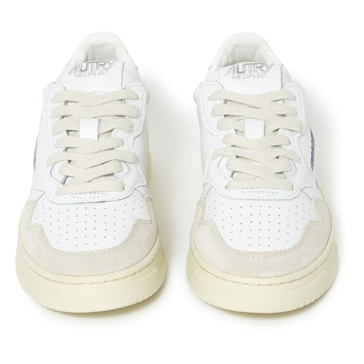 autry low sneakers in white leather and suede