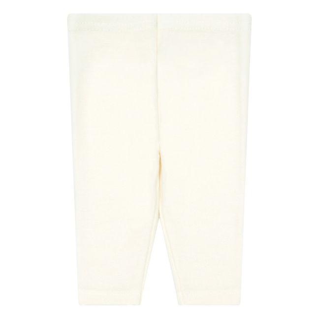 Legging Laine et Coton | Blanc