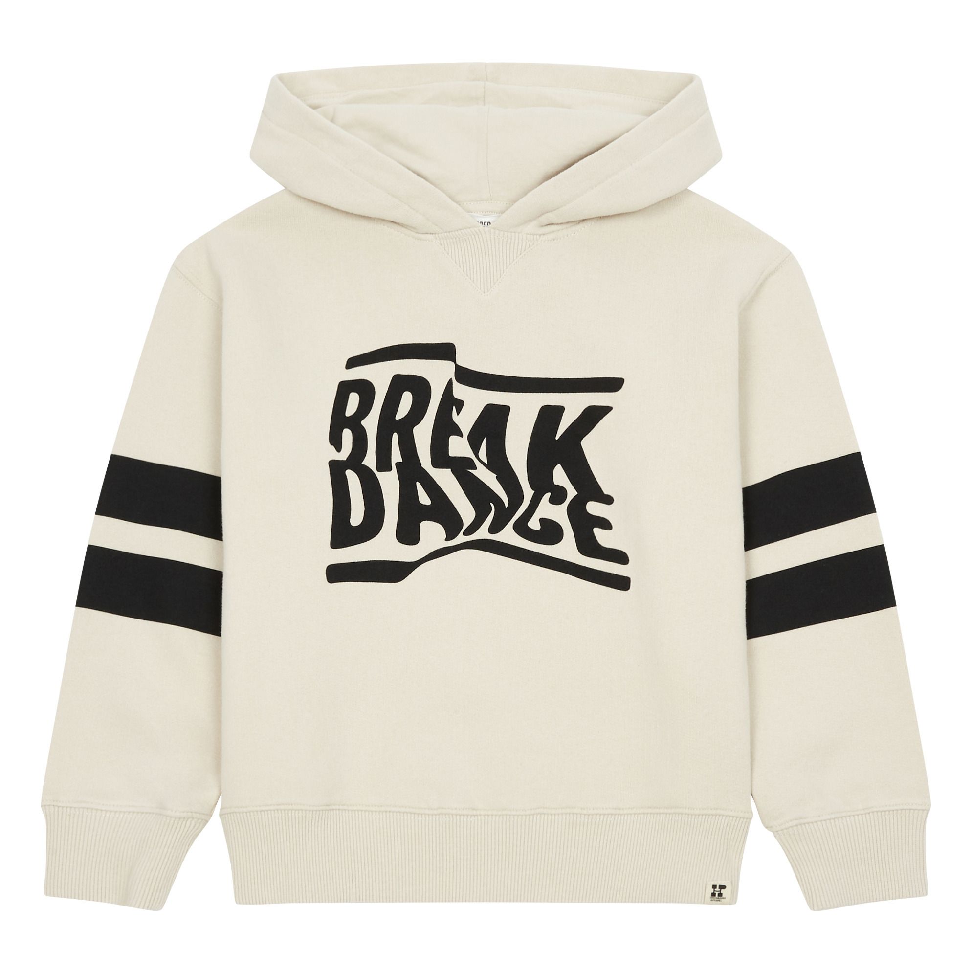 Hundred Pieces - Hoodie Coton Bio Break Dance - Garçon - Mastic