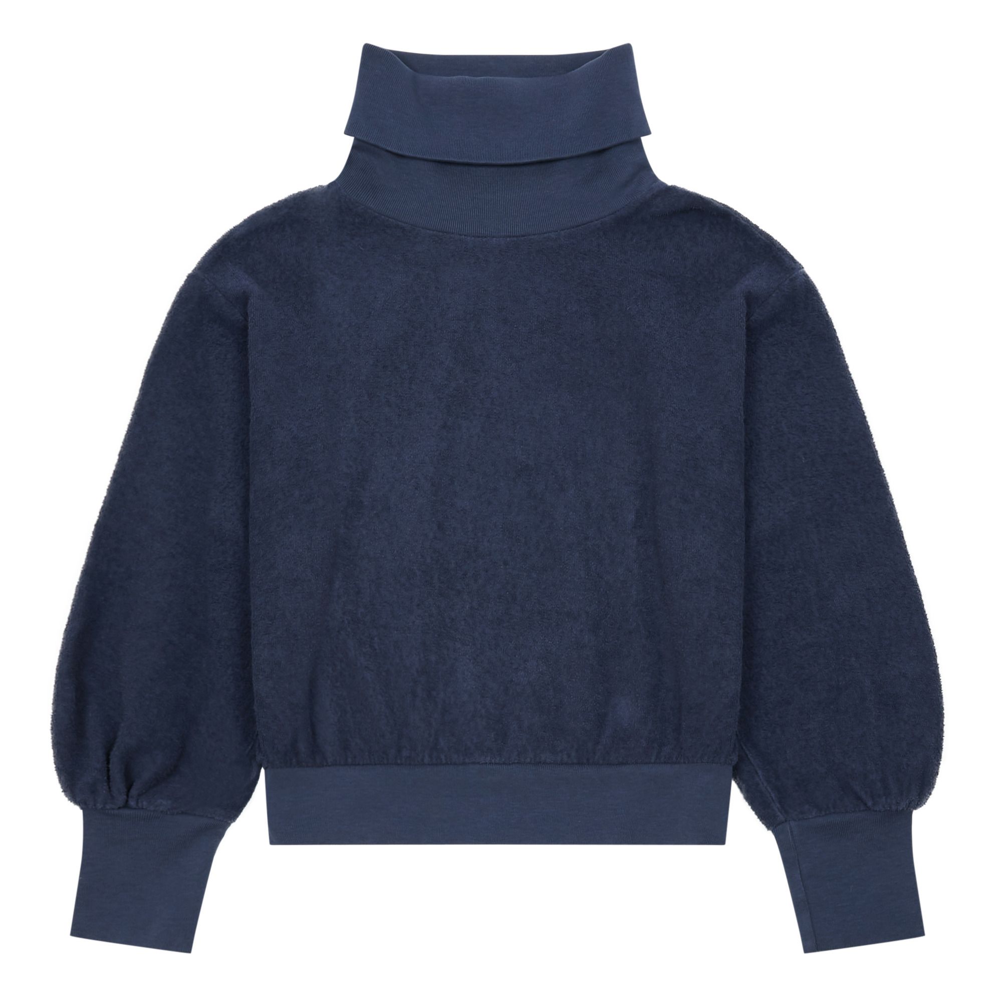 Longlivethequeen - Sweat Coton Bio Terry - Fille - Bleu marine