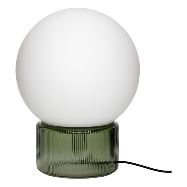 Opaline Glass Table Lamp | Green