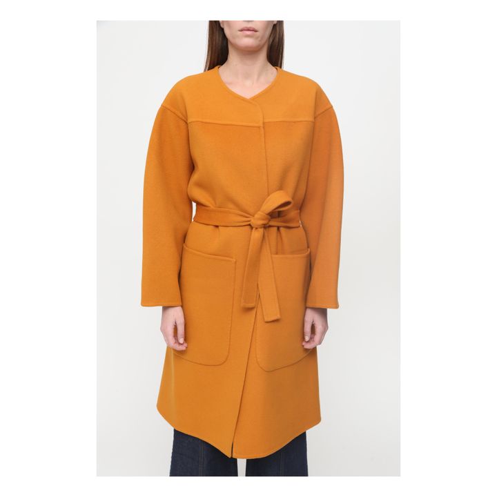 Belted Wool and Cashmere Coat | Saffron