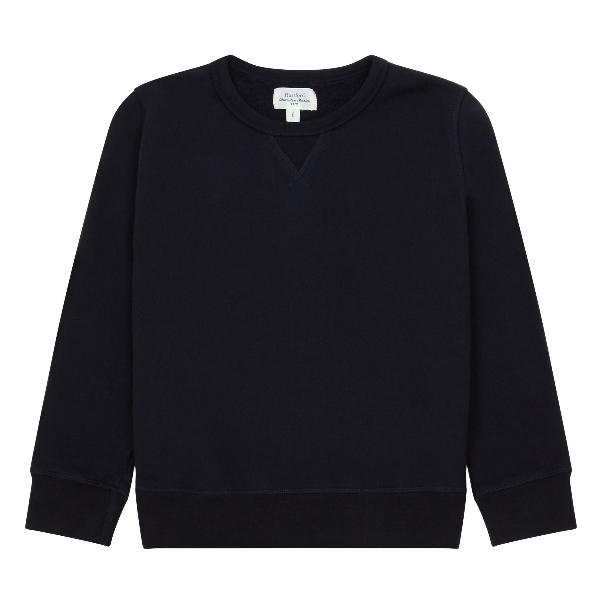 Hartford - Sweat Toucher Peau de Pêche Crew - Garçon - Bleu marine