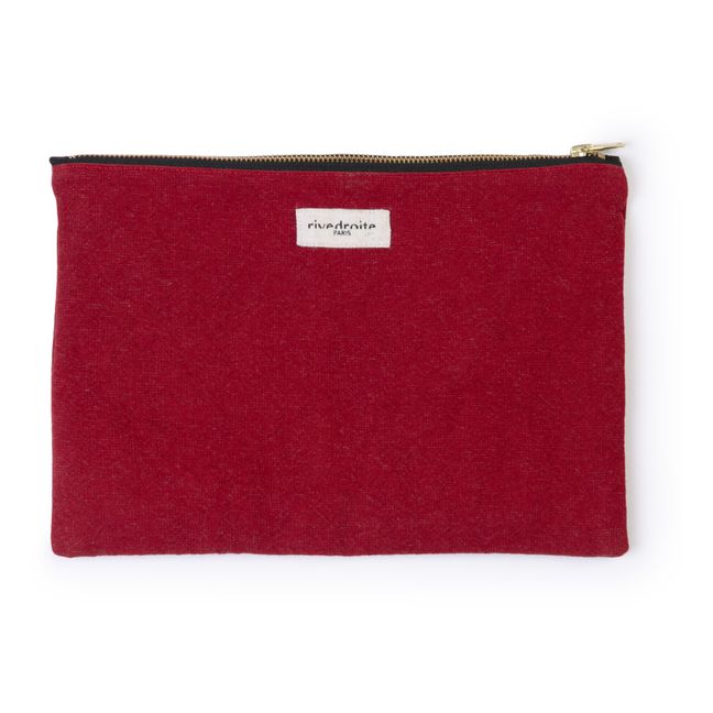 Barbette Recycled Cotton Pouch Red