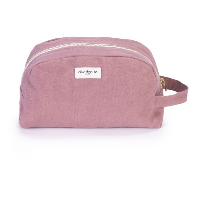 Hermel Recycled Cotton Toiletry Bag Rosewood