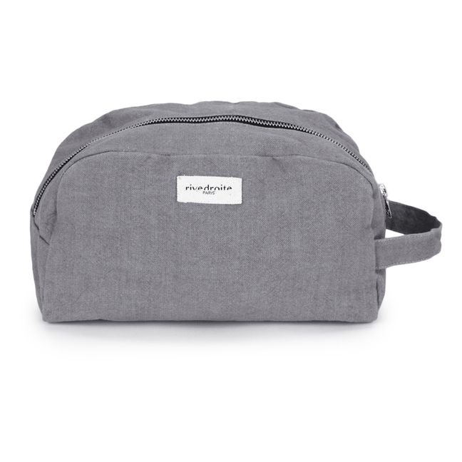 Hermel Recycled Cotton Toiletry Bag Grey