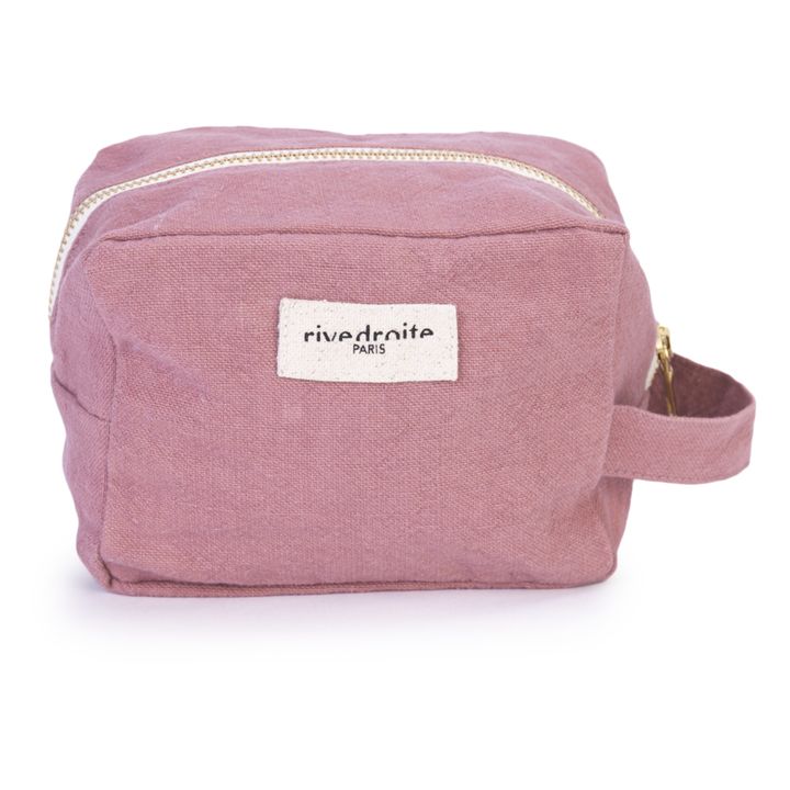 Tournelles Recycled Cotton Make-up Bag | Rosewood- Product image n°0