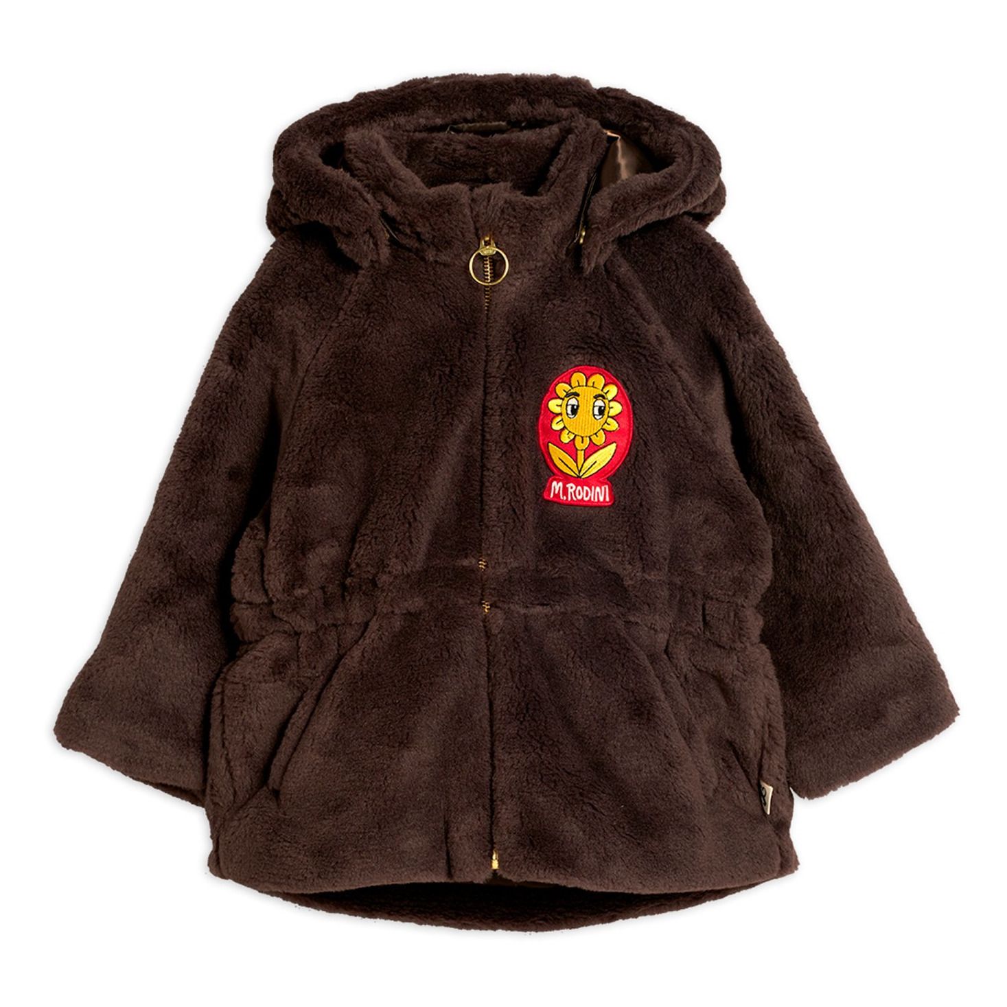 Mini Rodini - Veste Façon Fourrure - Fille - Chocolat